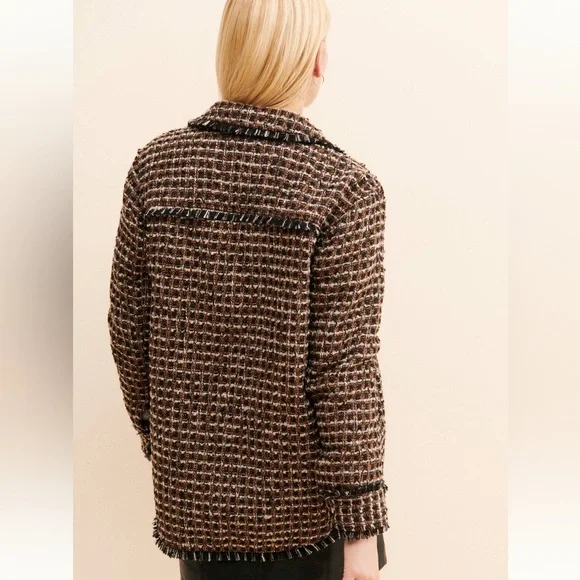 Blanc NYC Retrograde Tweed Shirt Jacket - Picture 3 of 7